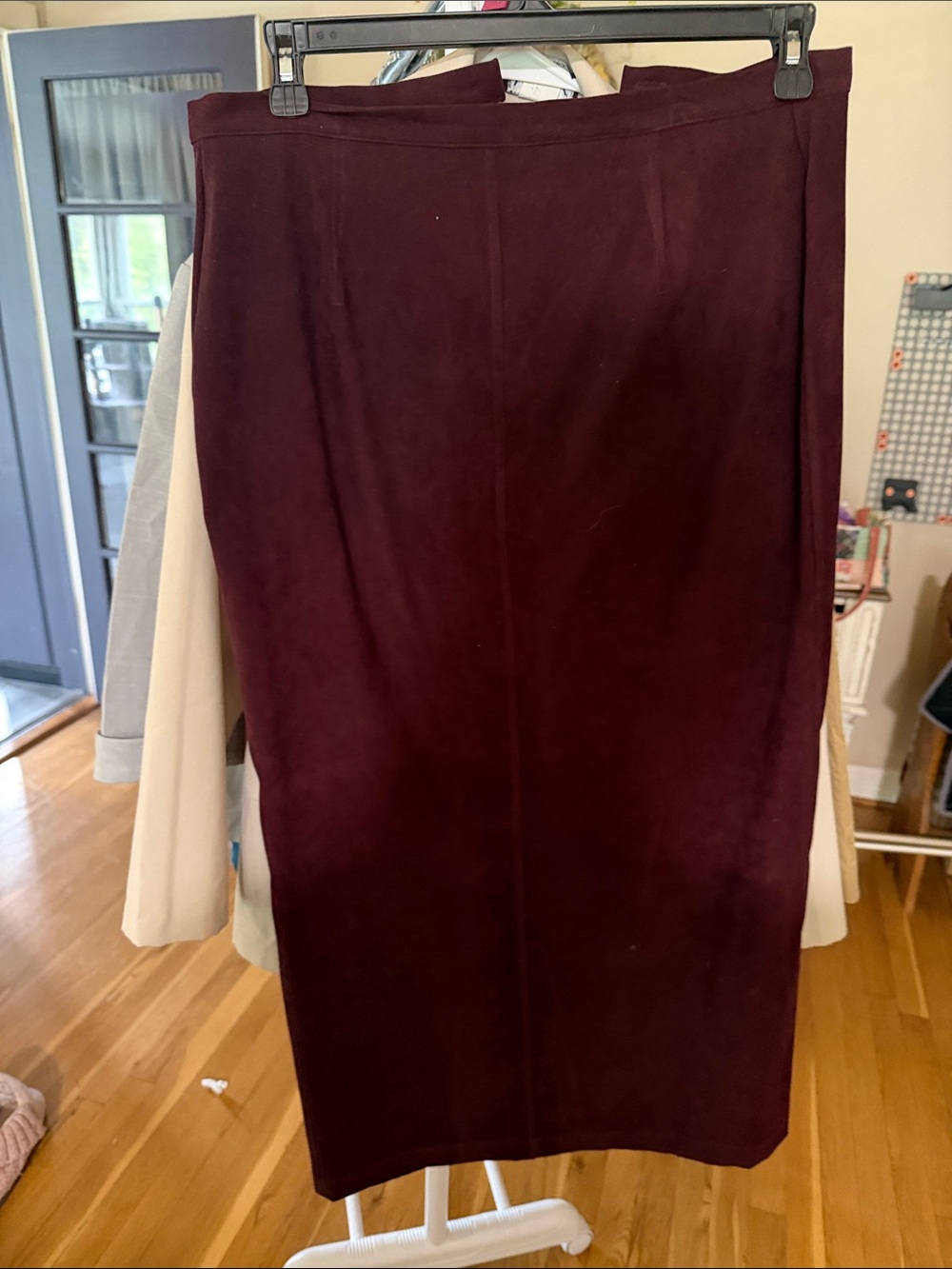 Norton McNaughton Wine/Burgundy Pencil Skirt